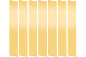 Mardatt 10PCS Brass Strip, 1" Width x 6" Length 0.002" Thickness Brass Shim Stock Assortment, Metal Shim Stock for Jewelry, Electrical, Industry