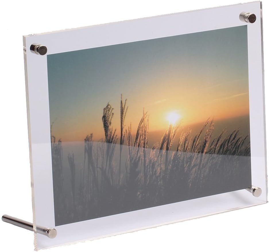 iNINJA(TM Clear Acrylic Frames Photo Frame - Picture Frames -Ultra Slim Lightweight 3mm Hanging or Standing Freely, (16 inch)