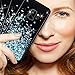 Caka Galaxy S9 Case, Galaxy S9 Glitter Case Starry Night Series Luxury Fashion Bling Flowing Liquid Floating Sparkle Glitter Girly Soft TPU Case for Samsung Galaxy S9 (Blue)