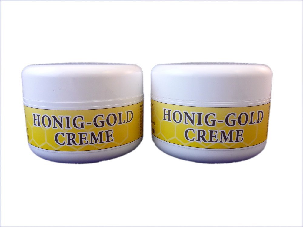 Honey Gold Cream 100 ml for Face, Hands and Body Pack of 2