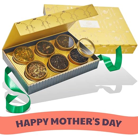 VAHDAM, GLOW - Tee-Geschenkset, 6 Ausgezeichnete Tees | Beste Geschenk für Mama | OPRAH's Lieblingstee-Marke | Mutter Geschen