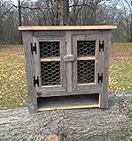 Amish Country Collectible Handmade Primitive Rustic Decor Barn Wood Medicine Cabinet