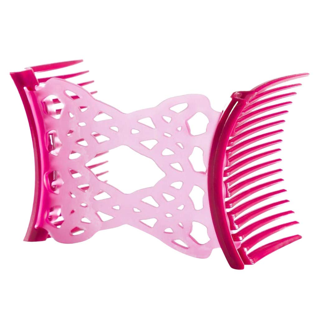 Stretchy Double Comb Hair Clip Adjustable Elastic Hair