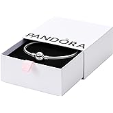 PANDORA Moments Ball Clasp Bangle Bracelet - Gold Bracelet for Women - Sterling Silver - With Gift Box