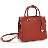 LA FESTIN Leather Top Handle Crossbody Bag for Women Small Handbag Designer Shoulder Satchel Purses with Detachable Strap