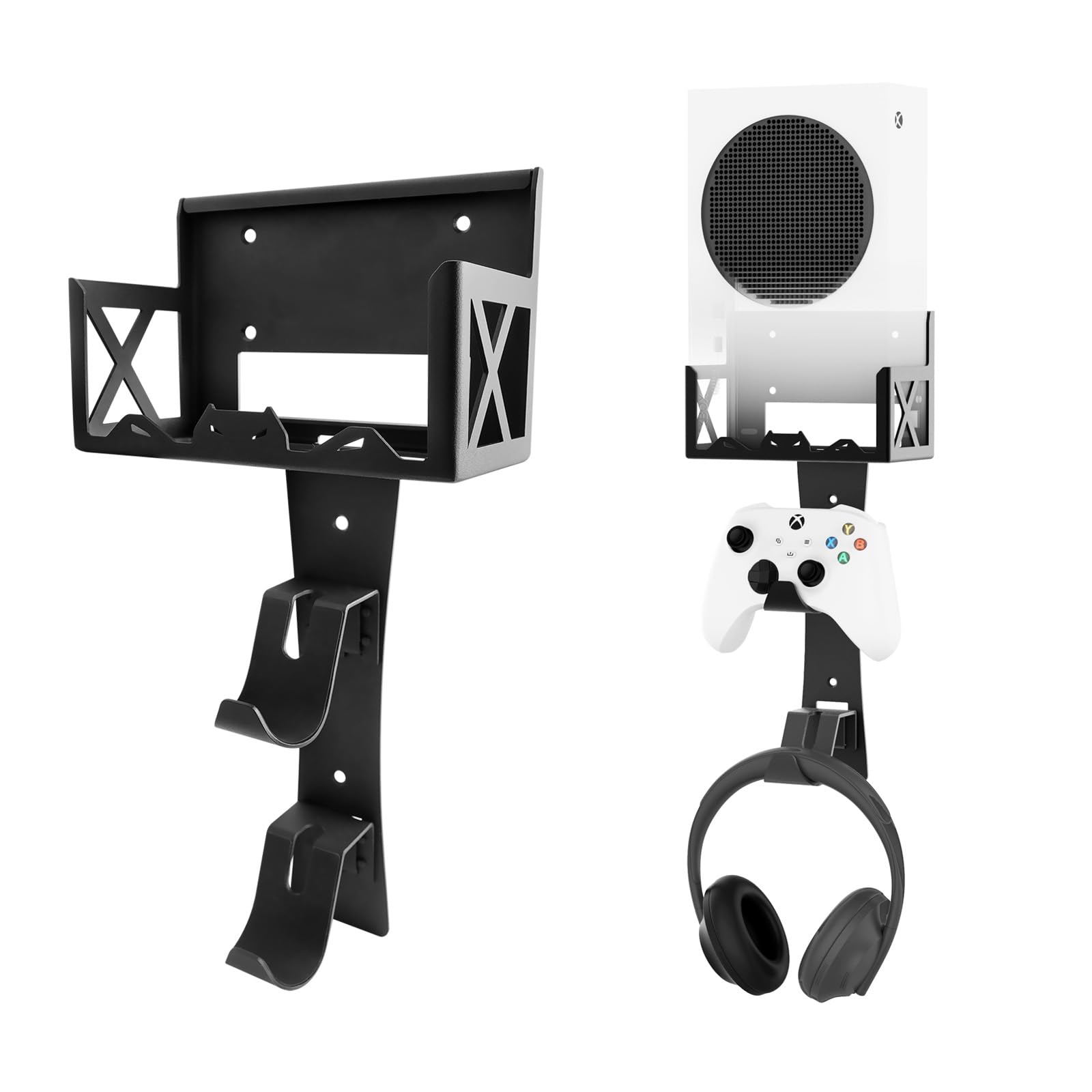 Wall Mount Kit for Xbox Series S,Steel Mount Includes Detachable