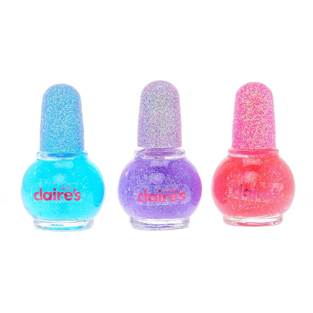 Claire's Girl's Kids Mini Glitter Nail Polish Set. Claire's Amazon.co