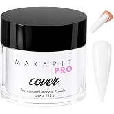 MakarttPro Cover Acrylic Powder 112g/4oz for Nail Extensions Ivory Lace | Smooth Blending Formula with Easy Application, Designed for Professional Private Nail Technicians
