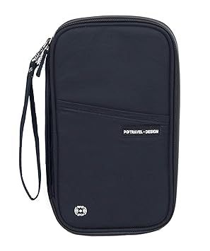 Storite RFID Blocking Travel 4 Slot Passport Holder Case Wallet for Credit Debit Card Tickets Money - Black