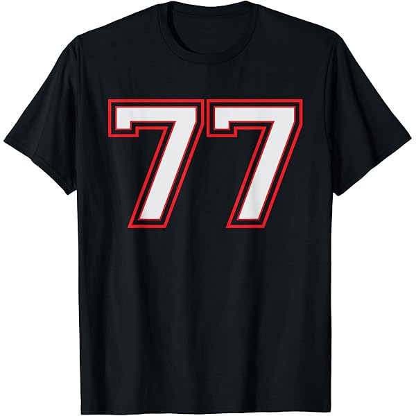 Amazon.com: Womens Number 77 Sports Jersey Player #77 Fan