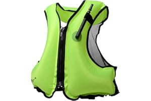 NAXER Swimming Vests for Adults - Inflatable Kayak Safety Jackets for Kayaking Paddling Snorkeling Boating Canoeing - Packable Lightweight Water Sports Jackets for Men and Women 90-160 lbs