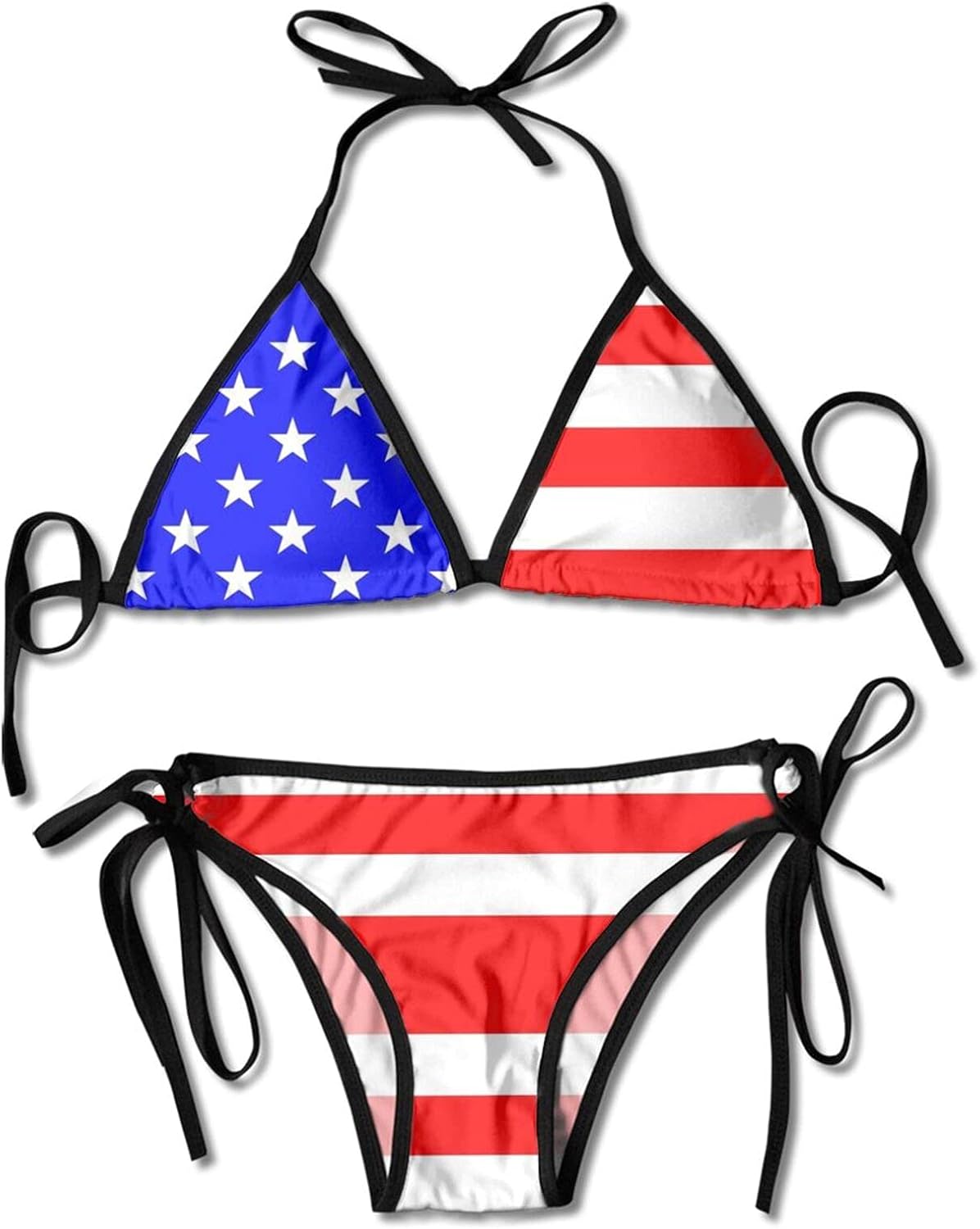 Granbey USA Flag Bikini American Flags Bathing Suit Sexy America