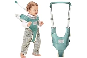 BETHBEAR Baby Walking Harness-Handheld Assistant Belt- Toddler Infant Walking Aid for Trainer & Support 7-24 Month Old (all-season-Green-1819)