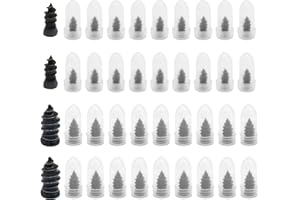 RBOKO 40PCS Tire Repair Rubber Nail, Spiral Rubber Nails, Tire Screw Plug Fast Tool Self Service Tire Repair Nail for car, Motorcycle, Truck, Tractor Tire Puncture Repair, Vacuum Tire Repair Kits