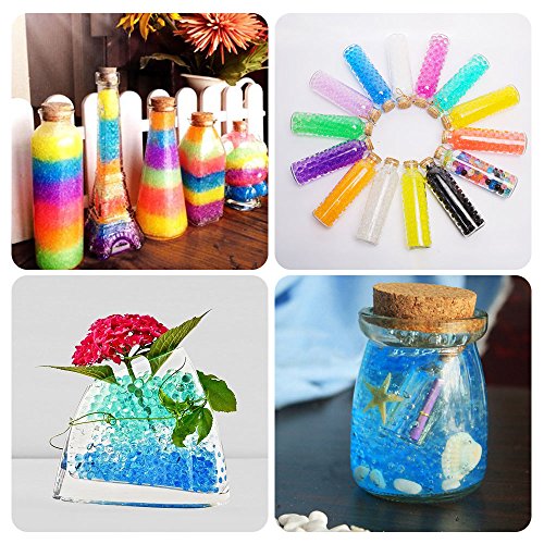 Water Beads (50000 pcs) Rainbow Mix Jelly Water Gel Beads Growing