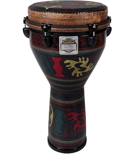 REMO Djembe ☆★軽量ファイバージャンベ　10インチ　専用レンチ付属★ Amazon.com: Remo DJ-6112-56 Apex Djembe Drum - Orange Kinte, 12