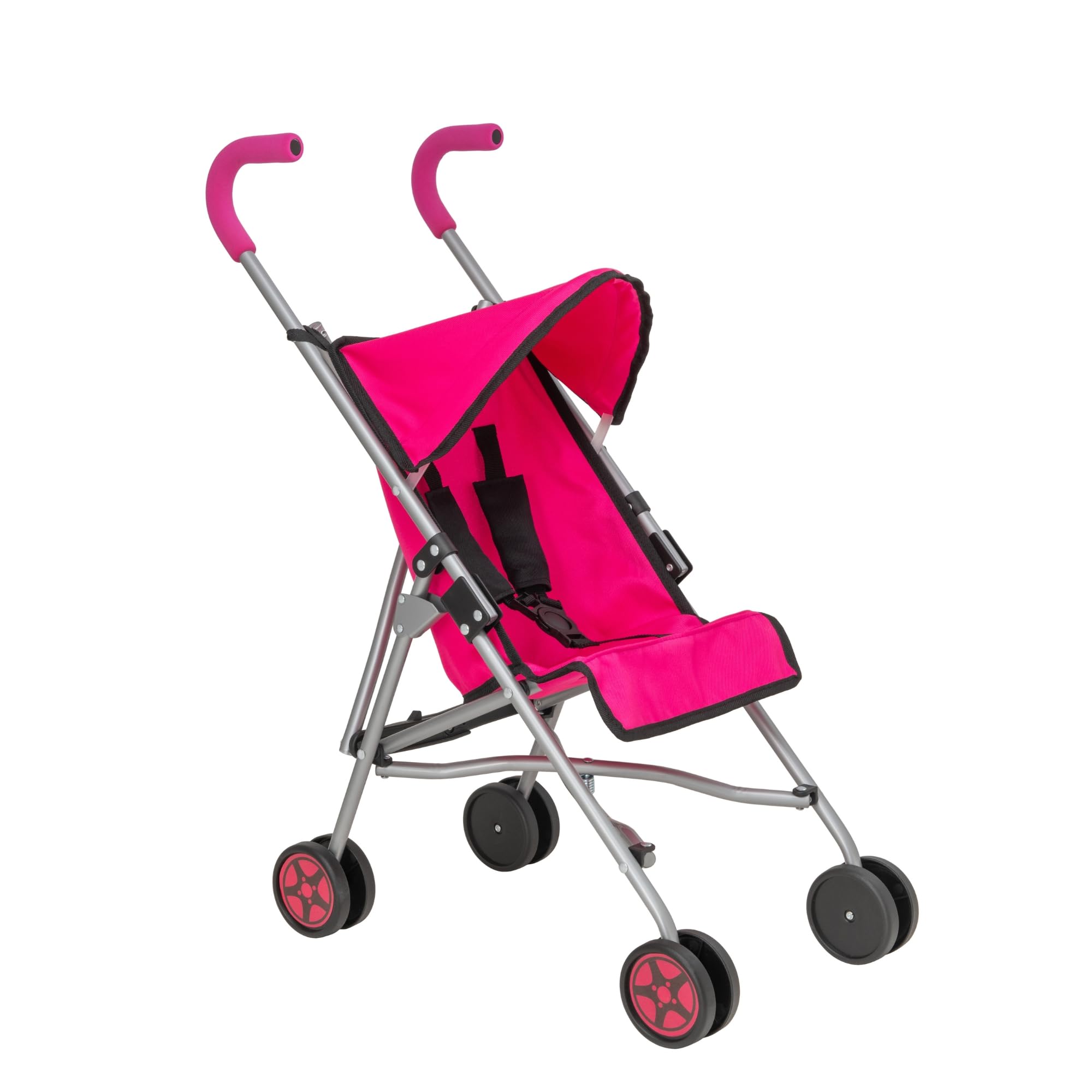 Chicco Echo Pink Stroller | Children's Toy Dolls Pushchair | Baby Doll Umbrella Fold Stroller Toy | Role Play Doll Buggy Pushchair for Kids | Dolls Pram Accessories | Ages 3+