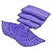 LAGHCAT Mermaid Tail Blanket Crochet Mermaid Blanket for Adult, Soft All Seasons Snuggle Mermaid Sleeping Bag Blankets, Classic Pattern, (71