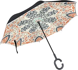 Patio Paraguas Mandala Étnico Geométrico Soporte de moda Paraguas