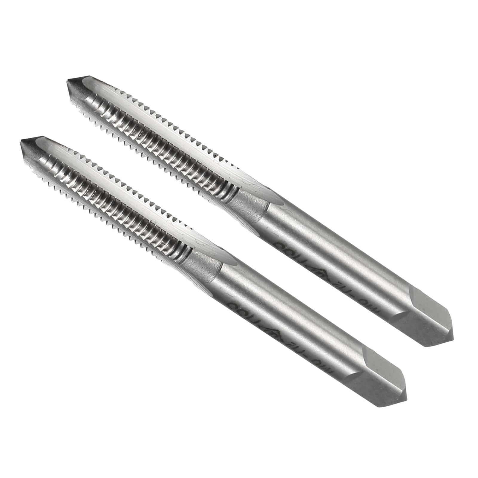 CoCud Metric Machine Tap, M6 Thread Size, HSS 4 Straight Flutes Threading Tapping Tools - (Applications: for Drilling Tapping Cutting), 2-Pieces — image 1