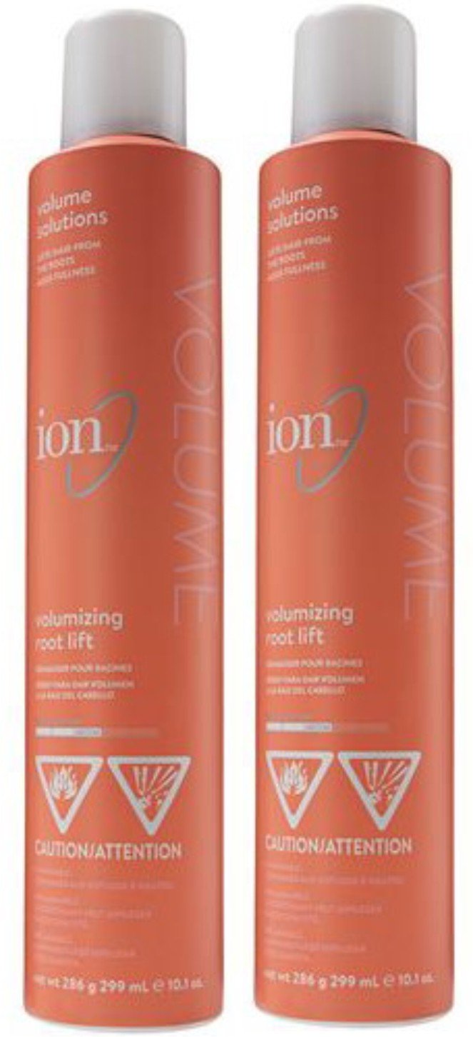 (2) Ion Volume Solutions Root Lift Hair Spray (10 oz.) with FREE GIFT
