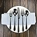 Flatware Black, Aoosy 20-Piece Set Matte Black Pated Stainless Dinnerware sets, Service for 4