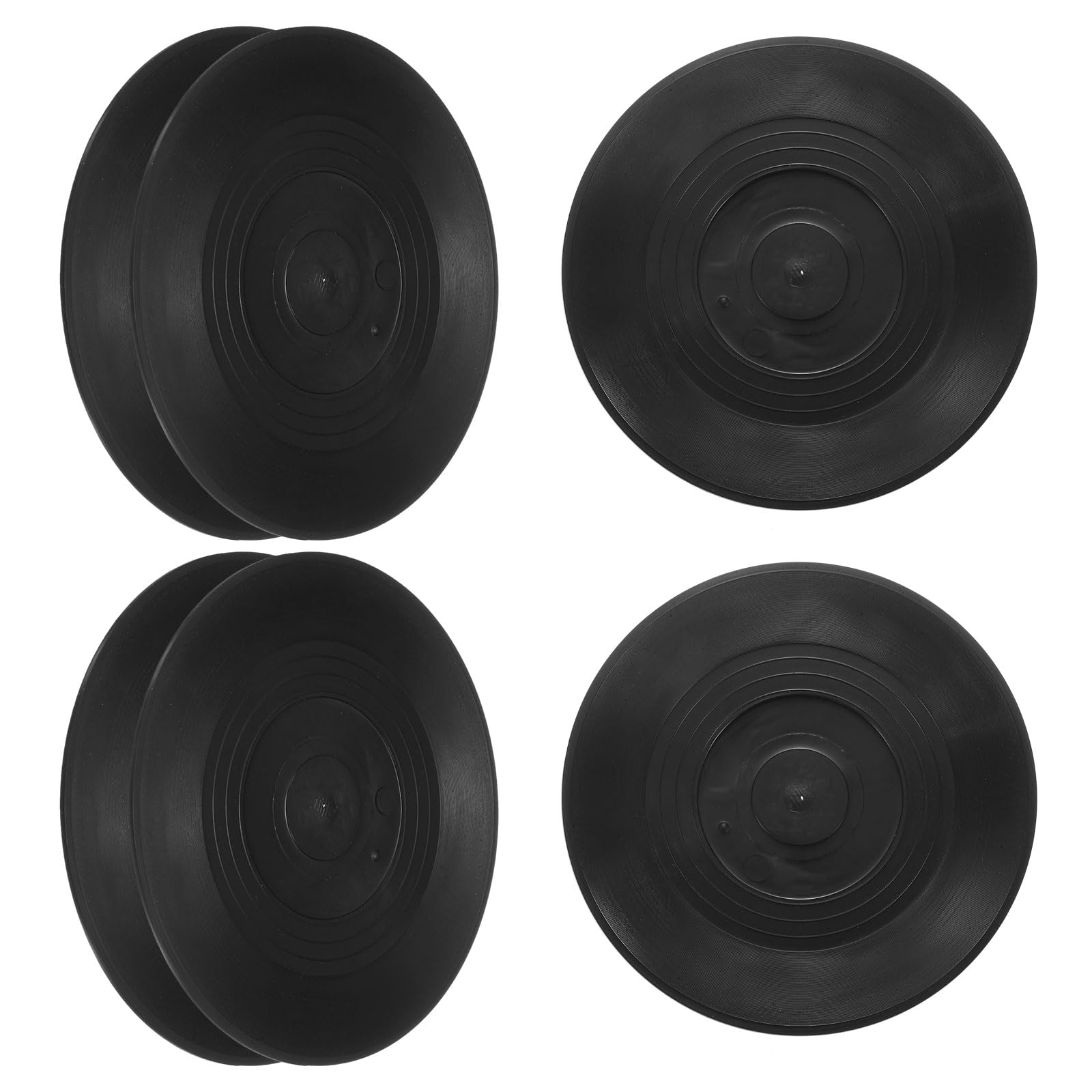 PATIKIL Blank Vinyl Records, 5 Inch 6 Pack CD Fake Vinyl Records for Wall Aesthetic Decor, Decorative Records for Roll Music Room Rock Party DIY Decoration, Black