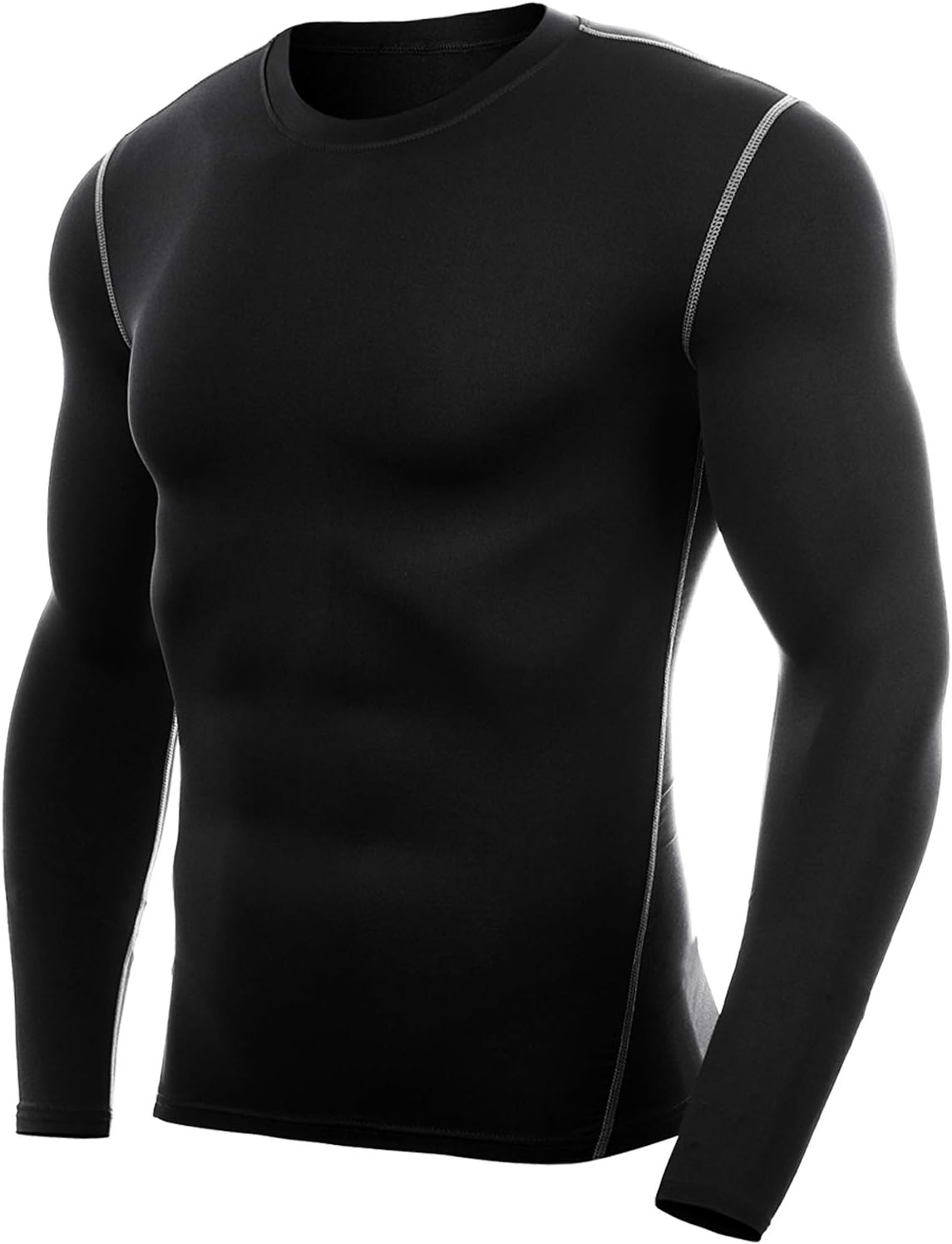 Vogyal Men's Dry Fit Athletic Compression Long Sleeve Baselayer Workout T-Shirts