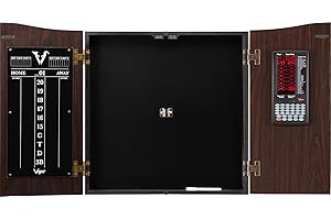 Viper Vault Deluxe Dartboard Cabinet with Integrated Pro Score and Cricket Scoreboard