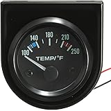 MATCC 2 Inch 52mm 100-250 Degree F Car Auto Water Temperature Gauge Backlight 12V