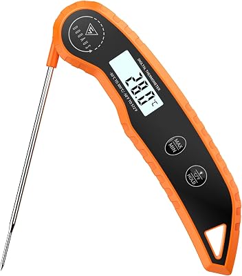 Termómetro Cocina mit pantalla retroiluminada (Naranja)