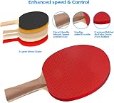 FBSPORT Table Tennis Set with 2 Paddles 6 Balls Net and Bag view 2