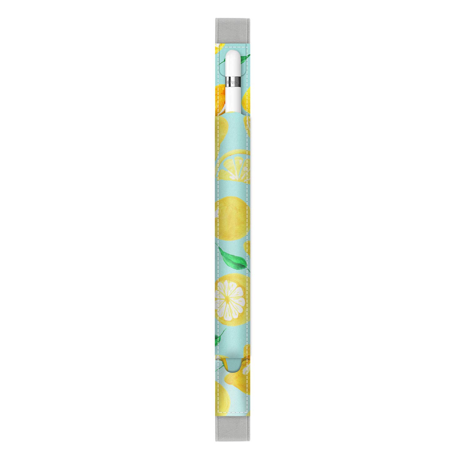 Huasiru Colorful Case Holder, Elastic Detachable Cover Compatible with Apple Pencil 1st & 2nd Gen Stylus Pen Pouch, Lemon