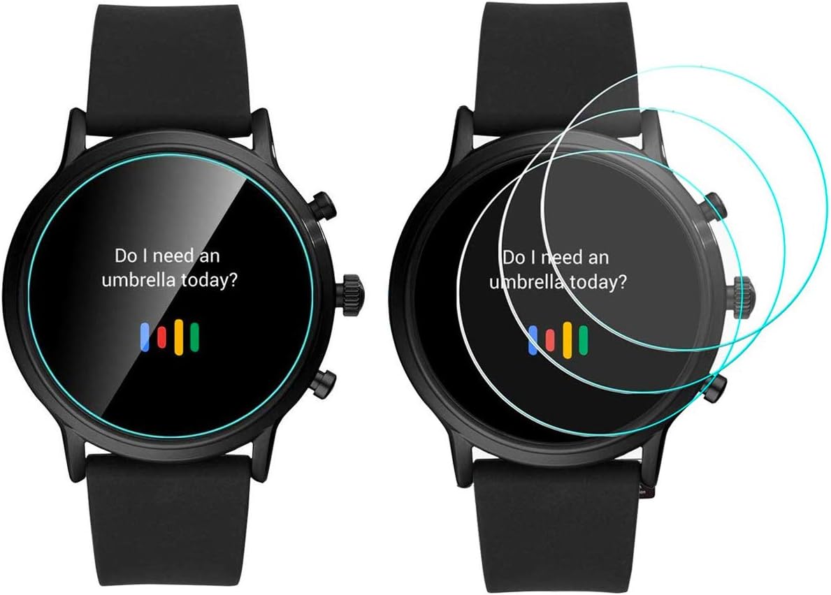WayLand Fossil Gen 5 Carlyle HR Smartwatch Tempered Glass Screen Protector 【37.5mm Diameter】【3 PCS】