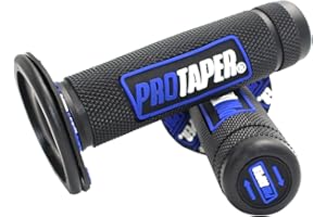 SGDLCAO Pro Taper Grips 7/8" Motorcycle Grips for Dirt Bike Handlebar Grips Soft Rubber Universal Motorcycle Grips 1 inch ATV Bike Grips