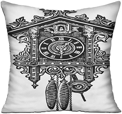 Cuckoo Clock Cozy Sofa Pillow 18in X 18in (Including Pillow Inside)