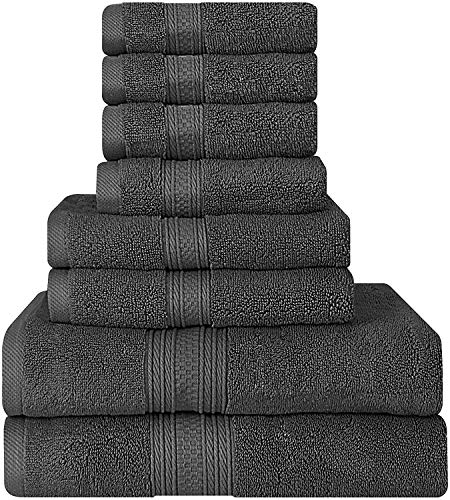 Utopia Towels 700 GSM Premium Dark Grey Set – (Bulk Pack of 64)