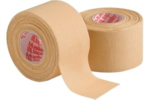 Mueller Sports Medicine MTape Rolls, Quality Athletic Tape, Easy to Tear for Fast & Effective Taping, 1.5" x 10 Yards Per Roll, 2 Rolls