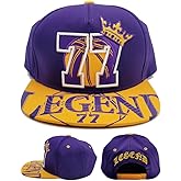 Los Angeles Legend Top Level New Luka 77 Purple Gold Era Snapback Hat Cap