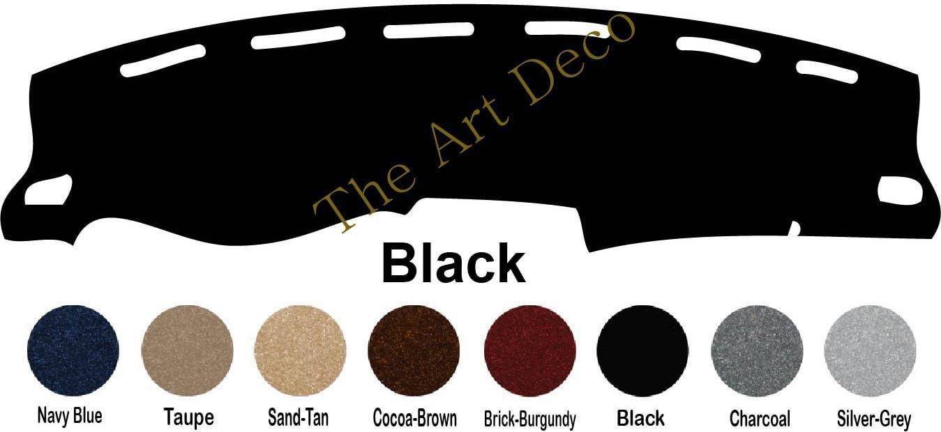 The ArtDeco Custom Made Carpet Dash Board Cover Fits for Nissan Pathfinder Dash Cover Mat Pad Fits 2005-2012 (w/Navigation, Black)