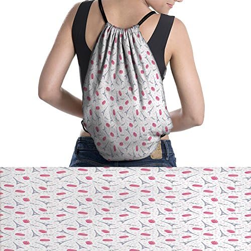 canvas drawstring bag Indigenous Religious Figure Jackal printed