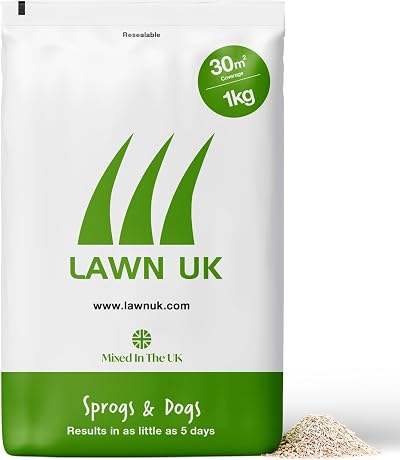 Lawn UK Sprogs & Dogs Grass Seed 1kg Fast Growing 30m² Coverage
