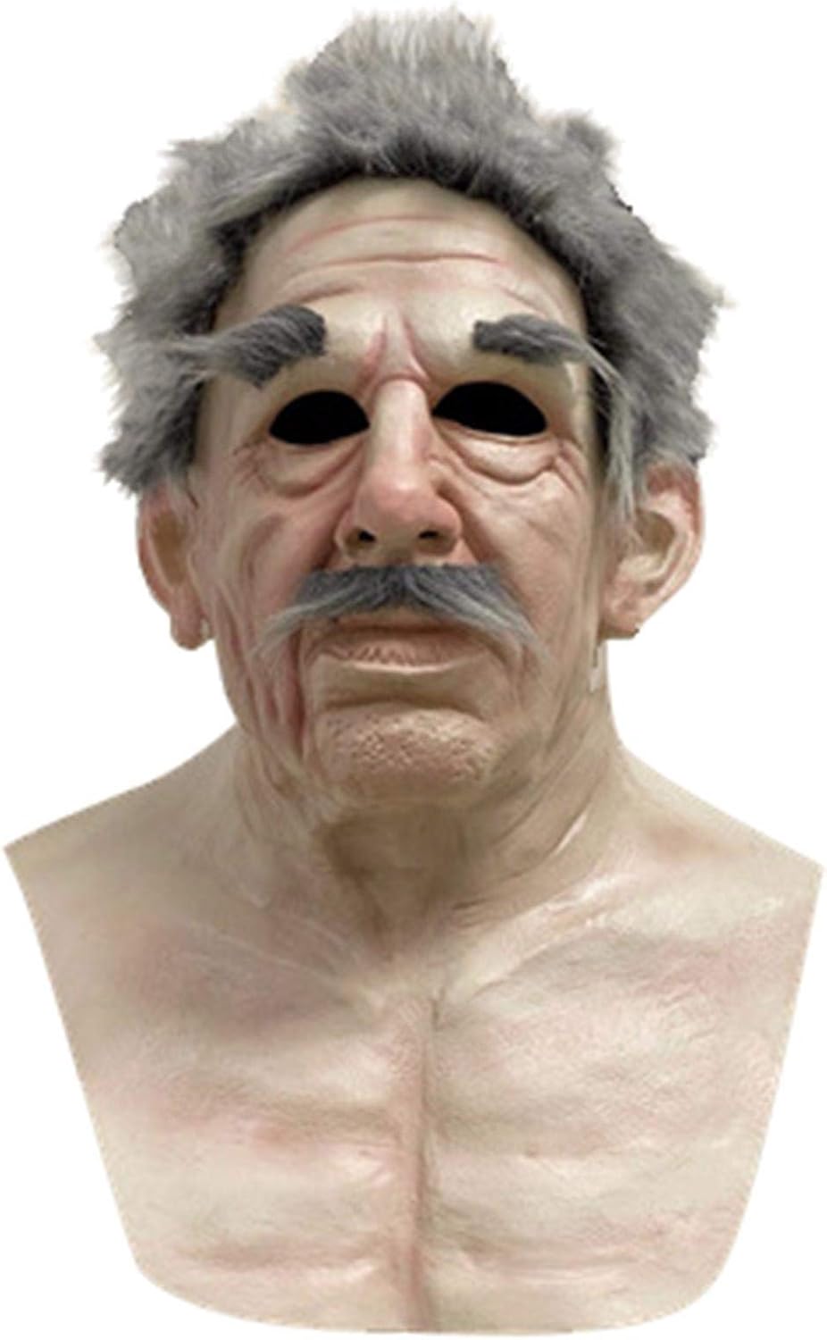Old Man Mask,Realistic Latex Old Man Mask,Realistic Human Wrinkle Head