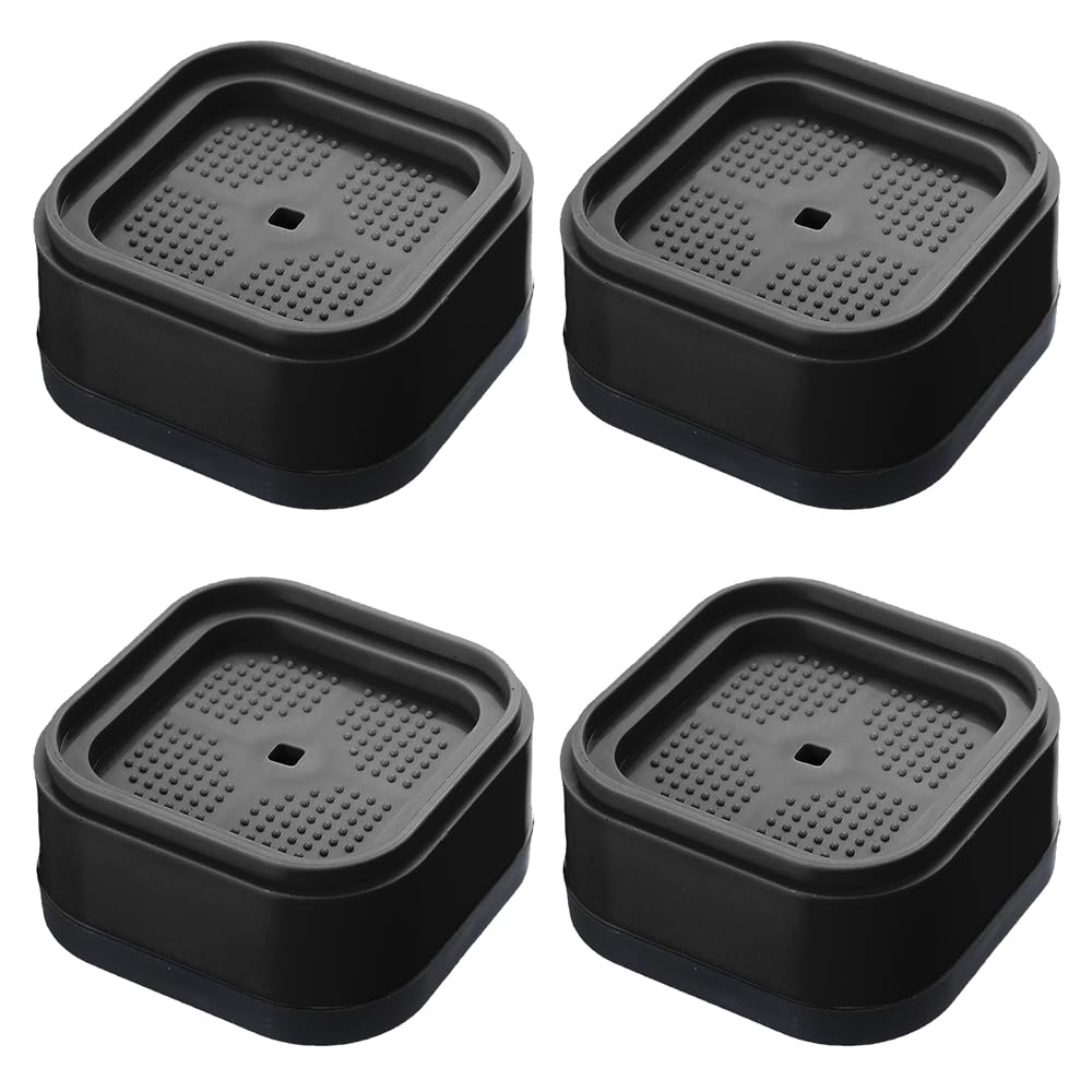 PMTFUMY 4-Pack Furniture Risers ，1 Inch Table Lifts for Heavy Duty Legs on Tables, Dressers, Desks, and Sofas，Enhanced Height and Stability