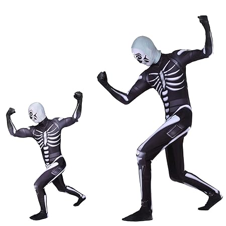 Hll Skull Trooper Kostum Halloween Cosplay Kostum Erwachsene Kinder - hll skull trooper kostum halloween cosplay kostum erwachsene kinder bodysuit cosplay fortnite gaming skin kostum kinder geeignet fur performance