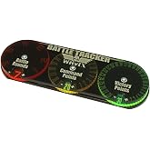 LITKO Battle Tracker Dial | Compatible with Warhammer 40K 9th | Victory Points 0-30, Command Points 0-20, Rounds 1-7 | 120x40mm pill | Screw-assembled, laser-engraved | One unit