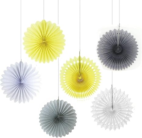 Amazon Com Sopeace Yellow White Grey Baby Boy Baby Shower Party
