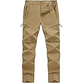 YSENTO Men's Cargo Hiking Pants Lightweight 5 Zipper Pockets Stretch Quick Dry Camping Fishing Travel Pants