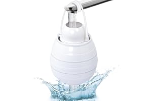 AMUSIGHT Bathtub Faucet Water Filter – 10-Stage Premium Filtration System, 5000 Gallon Capacity, Softens Hard Water, Removes Chlorine & Fluoride – Skin & Hair Protection Filter (White)