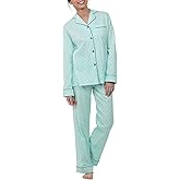 PajamaGram Pajama Set For Women - Pajamas Women Jersey Boyfriend, 100% Cotton